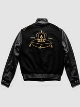 Purple Brand x Crown Royal Jeff Hamilton Black Varsity Jacket
